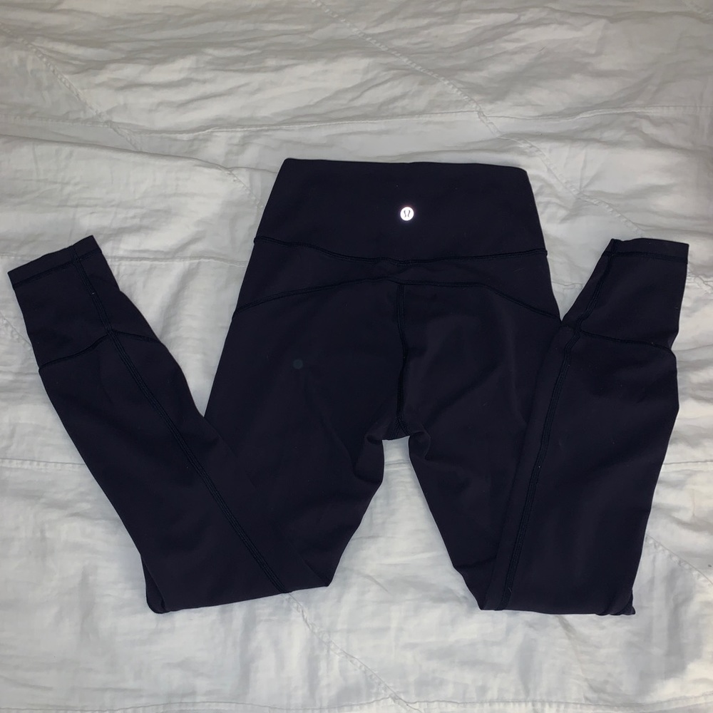 lululemon navy In movement 7/8 everlux 25” leggings